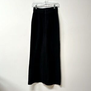 Anthropologie Womens size S sweater pants High Rise Wide Leg Flare Knit black